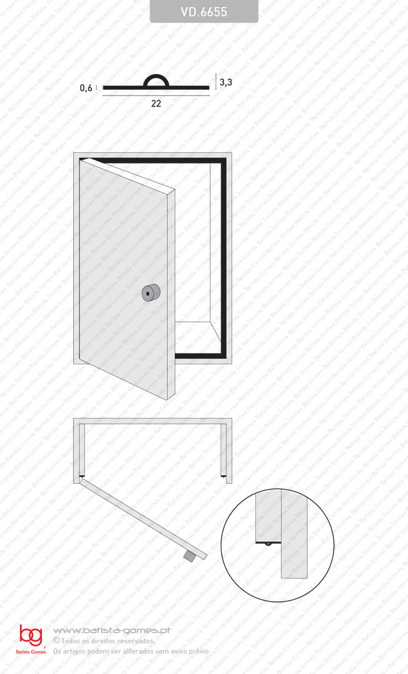 Vedante / Orla batente para arm�rios - polipropileno + borracha